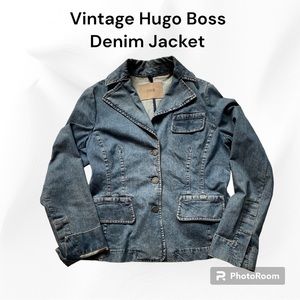 Vintage tailored denim jacket by Hugo Boss
